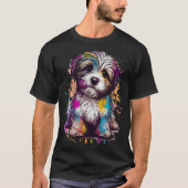 Havanese Bolonka Zwetna Shih Tzu Lhasa Splash T-shirt (Voorkant)