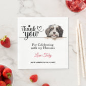 Havanese bruiloft dank u servet (Insitu)