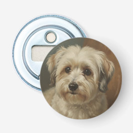 Havanese Button Flesopener
