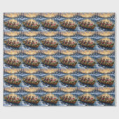 Havanese Christmas Boat Holiday Cadeaupapier (Vlak)