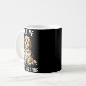 Havanese Christmas I'm Fine Everything Is Fine Koffiemok (Voorkant links)