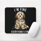 Havanese Christmas I'm Fine Everything Is Fine Muismat (Met muis)