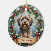 Havanese Christmas Keramisch Ornament (Links)