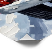 Havanese Christmas Red Truck Holiday Perfect Poster (Hoek)