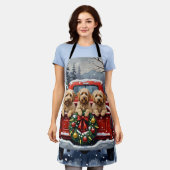 Havanese Christmas Red Truck Holiday Schort (Gedragen)