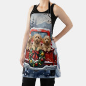 Havanese Christmas Red Truck Holiday Schort (Insitu)