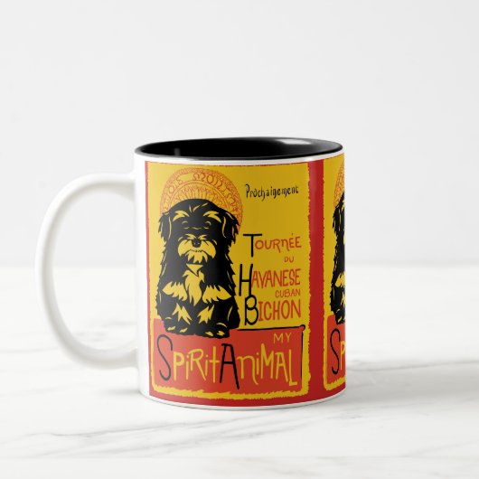 Havanese Cute Dog Coffee Mok (Links)