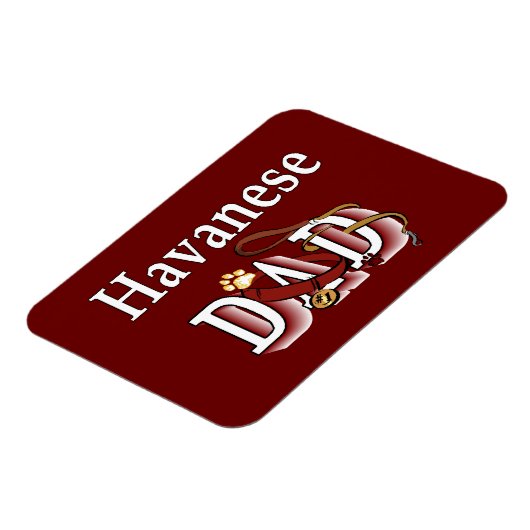 Havanese DAD Magneet (Linkerzijde)