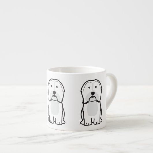 Havanese Dog Cartoon Espresso Kop (Voorkant rechts)
