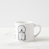 Havanese Dog Cartoon Espresso Kop (Rechts)
