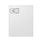 Havanese Dog Cartoon Notitieblok (Linkerzijde)