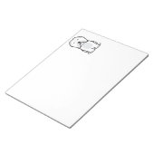 Havanese Dog Cartoon Notitieblok (Schuin)