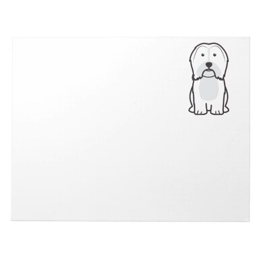 Havanese Dog Cartoon Notitieblok (Voorkant)