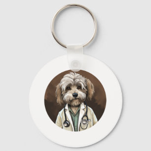 Havanese Dog Doctor Sleutelhanger