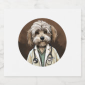 Havanese Dog Doctor Sparkling Wijnetiket (Enkel label)