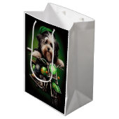 Havanese Dog Driving Bike St. Patrick's Day Medium Cadeauzakje (Voorkant Gekanteld)