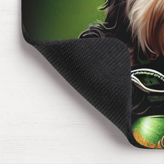 Havanese Dog Driving Bike St. Patrick's Day Muismat (Hoek)