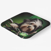 Havanese Dog Driving Bike St. Patrick's Day Papieren Bordje (Gebogen)