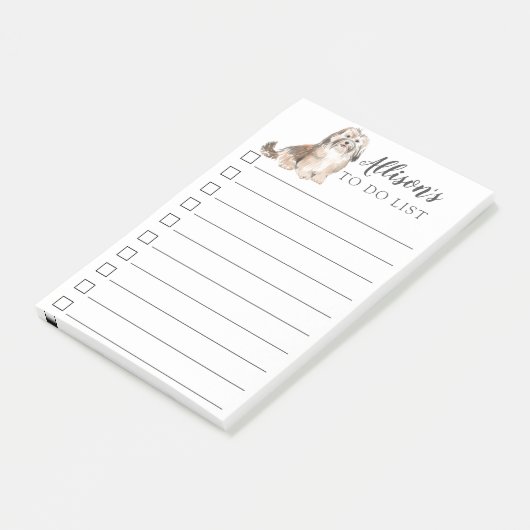 Havanese Dog gepersonaliseerd om Post-it opmerking Post-it® Notes (Schuin)