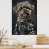 Havanese Dog In Armor Poster (Keuken)