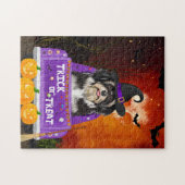 Havanese Dog in Halloween Truck Legpuzzel (Horizontaal)