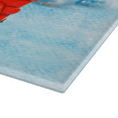 Havanese Dog Kerstmis bezorging vrachtwagen sneeuw Snijplank (Hoek)