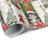 Havanese Dog Kerstmis Cadeaupapier (Rol Hoek)