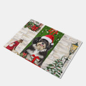 Havanese Dog Kerstmis Deurmat (Schuin)