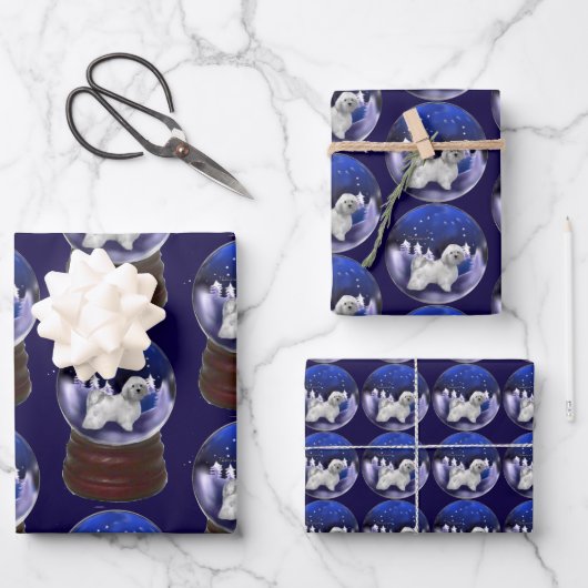 Havanese Dog Kerstmis Inpakpapier Vel (Voorkant)