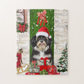 Havanese Dog Kerstmis Legpuzzel (Verticaal)