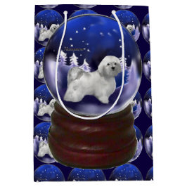 Havanese Dog Kerstmis Medium Cadeauzakje