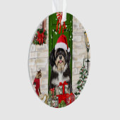 Havanese Dog Kerstmis Ornament (voorkant)