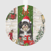 Havanese Dog Kerstmis Ornament (achterkant)