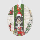 Havanese Dog Kerstmis Ornament (voorkant)