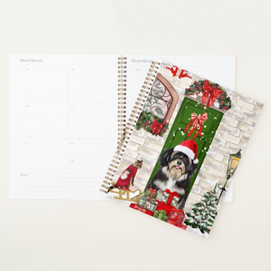Havanese Dog Kerstmis Planner (Display)