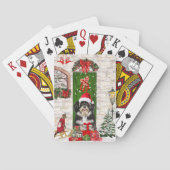 Havanese Dog Kerstmis Pokerkaarten (Achterkant)