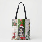 Havanese Dog Kerstmis Tote Bag (Voorkant)