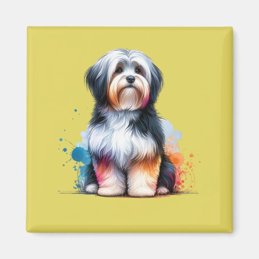 Havanese Dog Magneet (Voorkant)