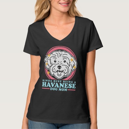 Havanese Dog Mam Dog Eigenaar Havanese T-shirt (Voorkant)