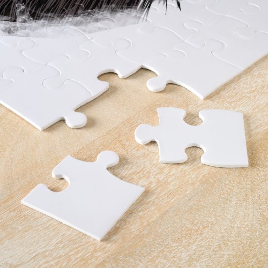 Havanese Dog met harten Valentijnsdag Legpuzzel (Zijkant)