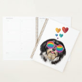 Havanese Dog met harten Valentijnsdag Planner (Display)
