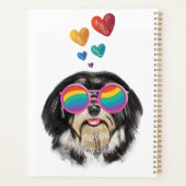 Havanese Dog met harten Valentijnsdag Planner (Achterkant)