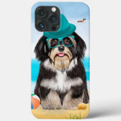 Havanese Dog op strand Case-Mate iPhone Case (Achterkant)