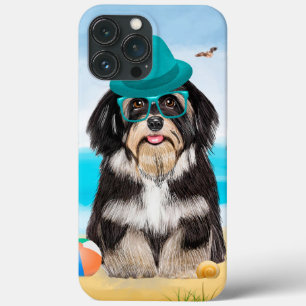 Havanese Dog op strand Case-Mate iPhone Case