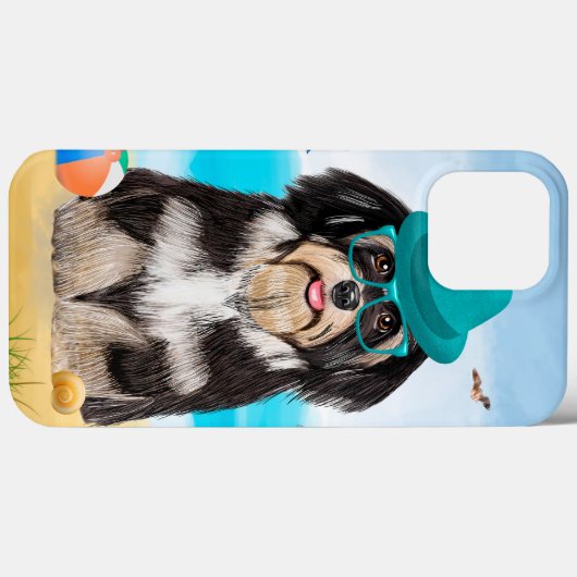 Havanese Dog op strand Case-Mate iPhone Case (Achterkant (horizontaal))
