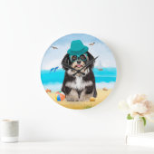 Havanese Dog op strand Grote Klok (Huis)
