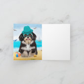 Havanese Dog op strand Kaart (Binnen)
