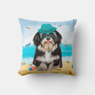 Havanese Dog op strand Kussen