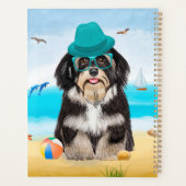 Havanese Dog op strand Planner (Achterkant)