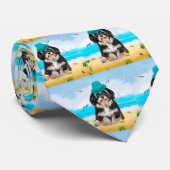 Havanese Dog op strand Stropdas (Opgerold)
